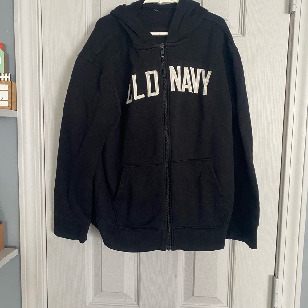 Old Navy Kids Black Zip-Up Hoodie